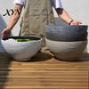 Planter Plant Pot with Drainage, Resin for Indoor Outdoor Lightweight Plants, Medium Flower Pots Patio, Balcony Garden Decor Durable