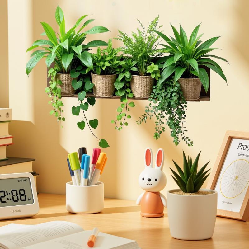 Potted Plant Wall Decals Self Adhesive Removable Stickers For Kitchen Bedroom Living Room Home Decor