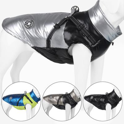 Roupas acolchoadas para cães, antideformadas, macias, confortáveis, à prova de vento, elegantes, mantêm o calor, poliéster, correias reflexivas