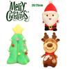 Cuddly Xmas Gift For All Ages Santa Claus Deer Plush Toy Soft Stuffed Dolls