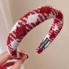 Hochwertiges rotes Neujahrs-Haarband für Damen, Retro-Haarspange, Weihnachts-Haarband Haarschmuck