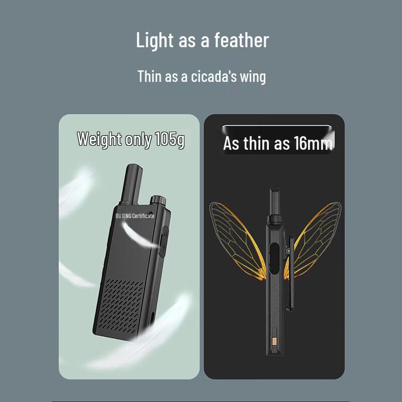 OUXING Nex6.0 Pro Long-Range Walkie-Talkie (Dual Pack) (CN version)
