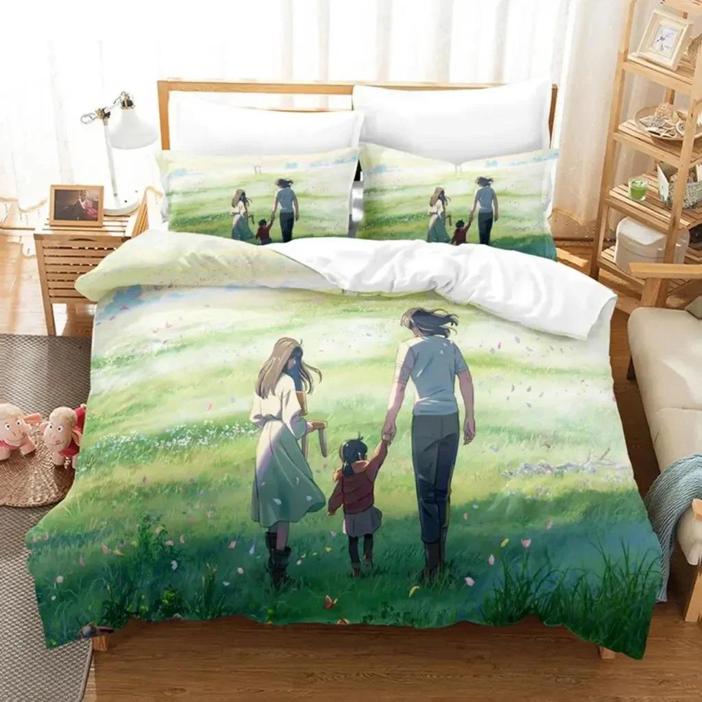 Anime Movie Suzume No Tojimari Bedding Set Boys Girls Twin Queen Size Duvet Cover Pillowcase Bed Kids Adult Home Textile