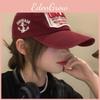 Casual Womens Cotton Baseball Hat With Stylish Letter Decoration And Rounded Crown