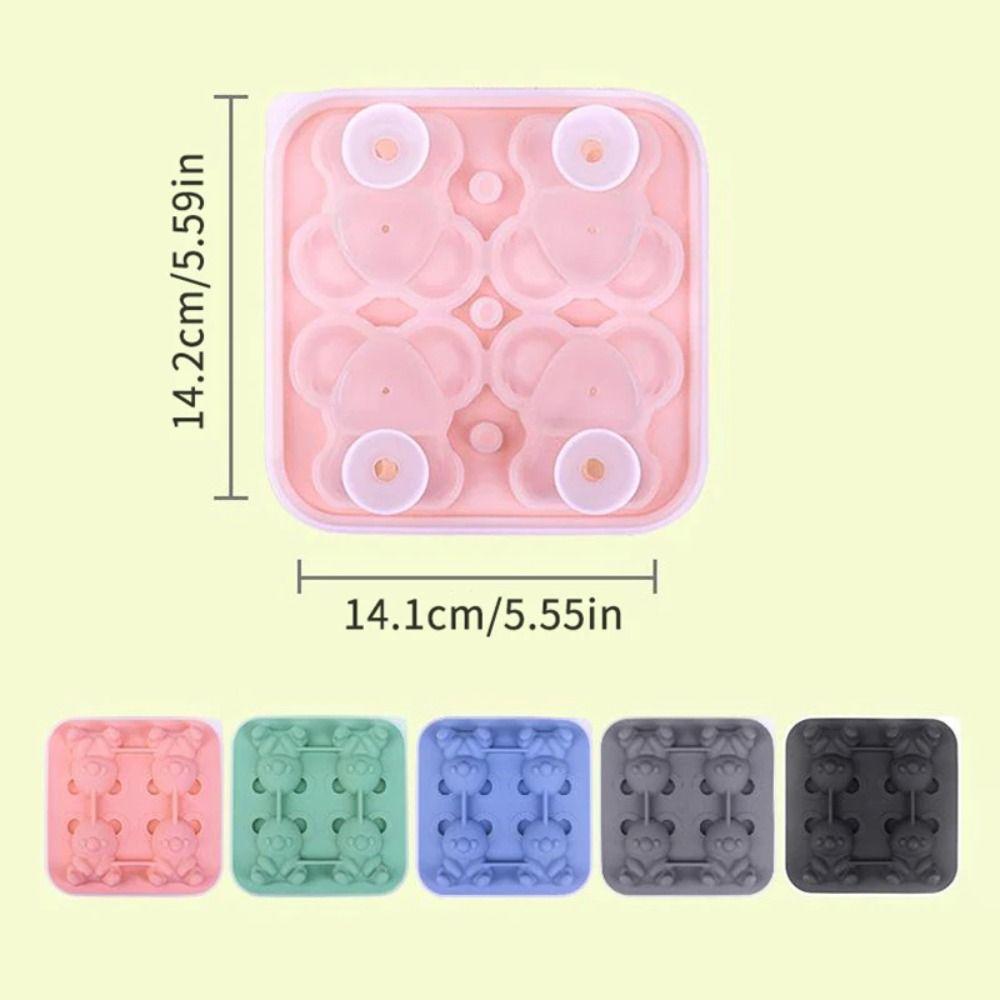 4 Cavity Popsicle Molds Food-Grade Ice Maker Funny Ice Ball Mold  for Home Bar Use