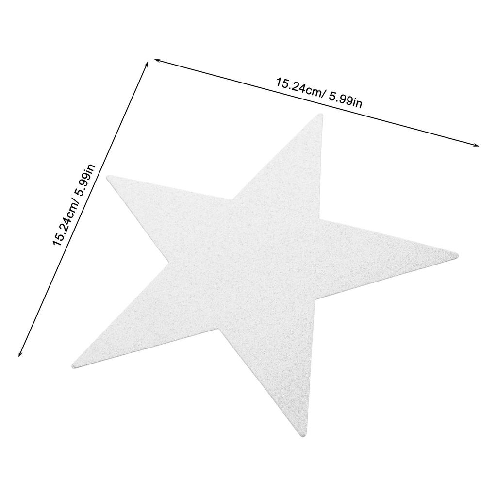 48Pcs Paper Star Cutouts Glitter Hand-Cut Decorations Classroom Bulletin Board Creative Drawing DIY Craft Supplies