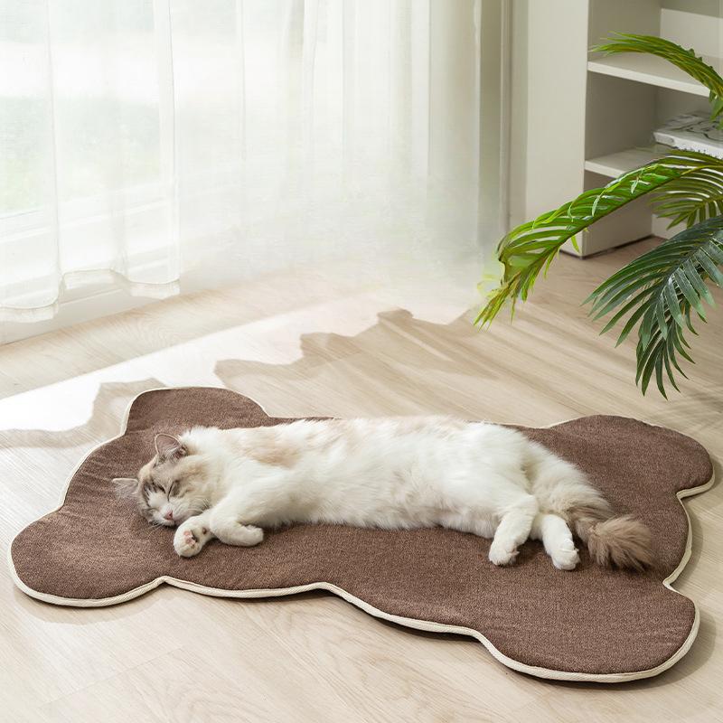 Katzenmatten sind schmutzabweisend  Antihaftbeschichtet zum Schlafen  Sommer-Katzennester  Katzenbodenmatten  Hundeschlafmatten  Haustier Vier Jahreszeiten Cartoon Katzenkratzmatten