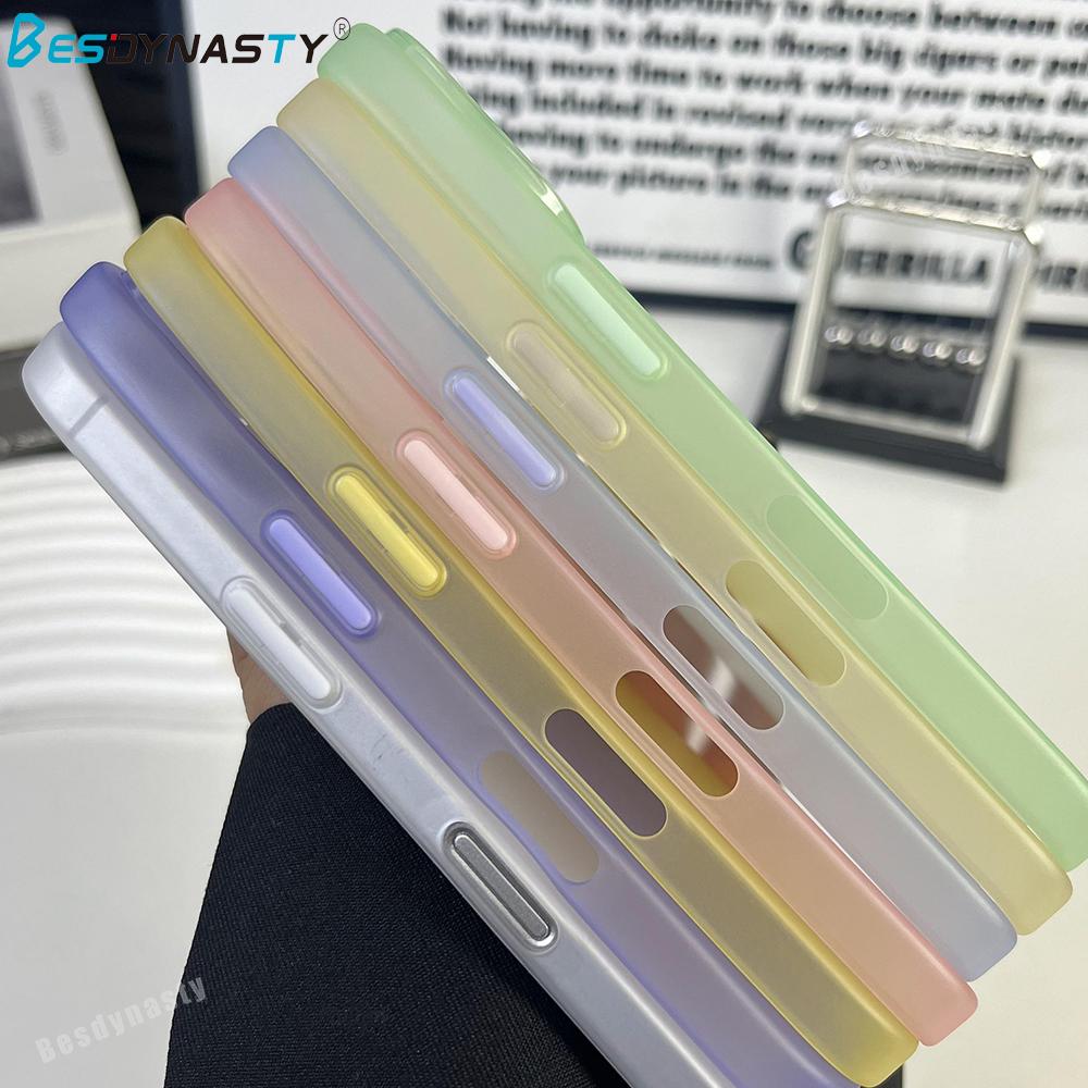 0.3mm Ultra Thin Matte Armor Translucent Case For iphone 16 Pro Max 16 Pro TPU Silicone Soft Cover 16 Color Funda 16 Plus