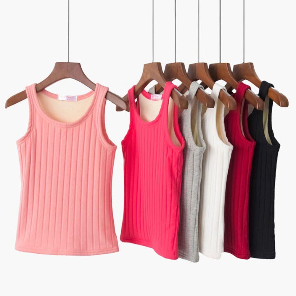 Women Thermal Shirt Sleeveless Warm Underwear New Thermal Top Sling