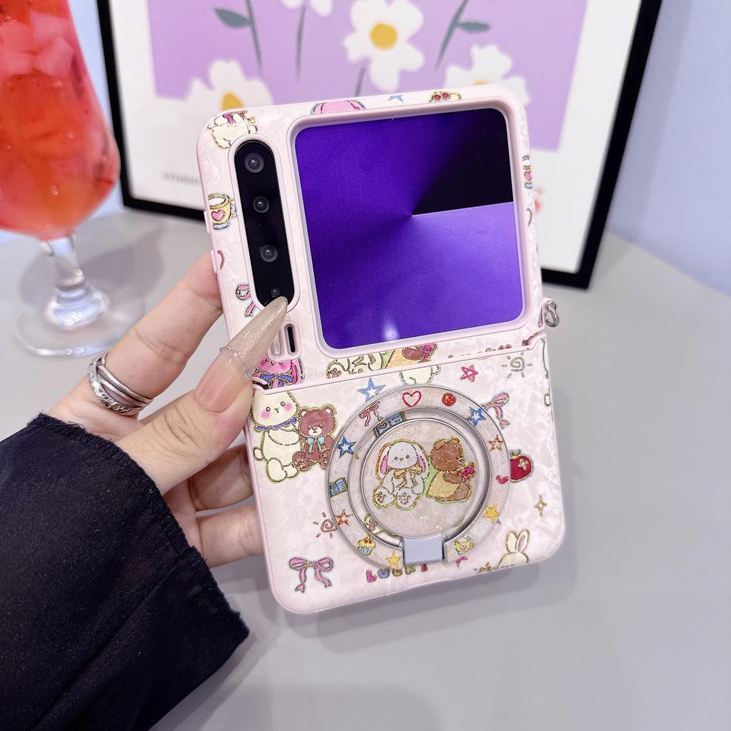 Applicable To Huawei puraX Mobile Phone Case Xmax High-end Plain Leather New Female Shell Flip Cartoon Hinge All-inclusive Magic
