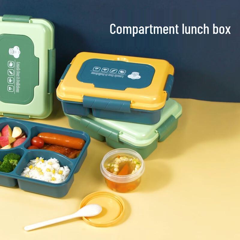 Yileya Portable Divided Microwave Lunch Box