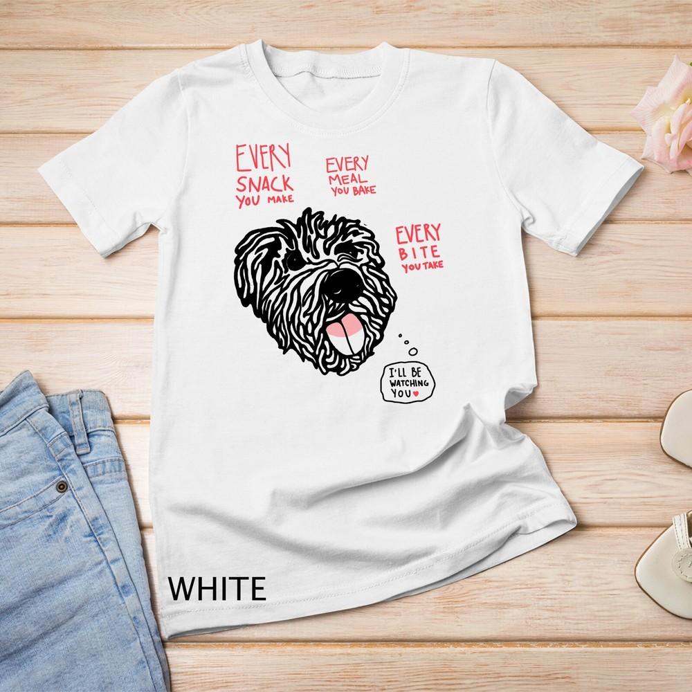 

Womens Every Bite You Take Hungry Dog Lover Shirt Schnoodle Unisex T-shirt 2XL
