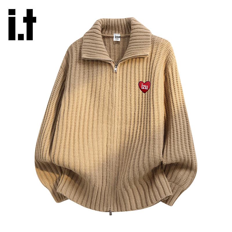 izzue Unisex Henley Neck Cardigan Sweater