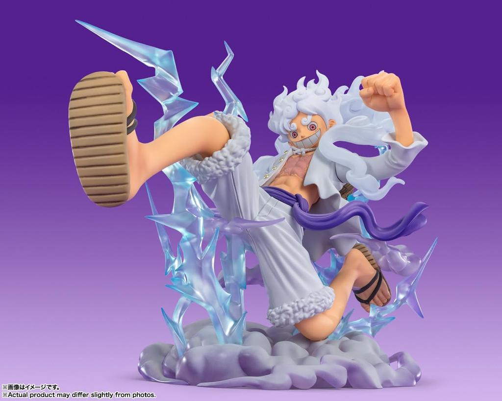 TAMASHII NATIONS Figuarts ZERO ONE PIECE [Super Fierce Battle] Monkey D. Luffy - Gear 5 "Giant" - PVC & ABS Painted Complete Figure