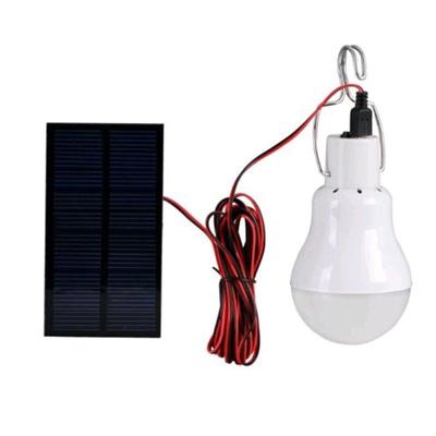 2Pcs Solar Power Panel LED Camping Lantern Tent Light Bulb Outdoor Garden Lamp