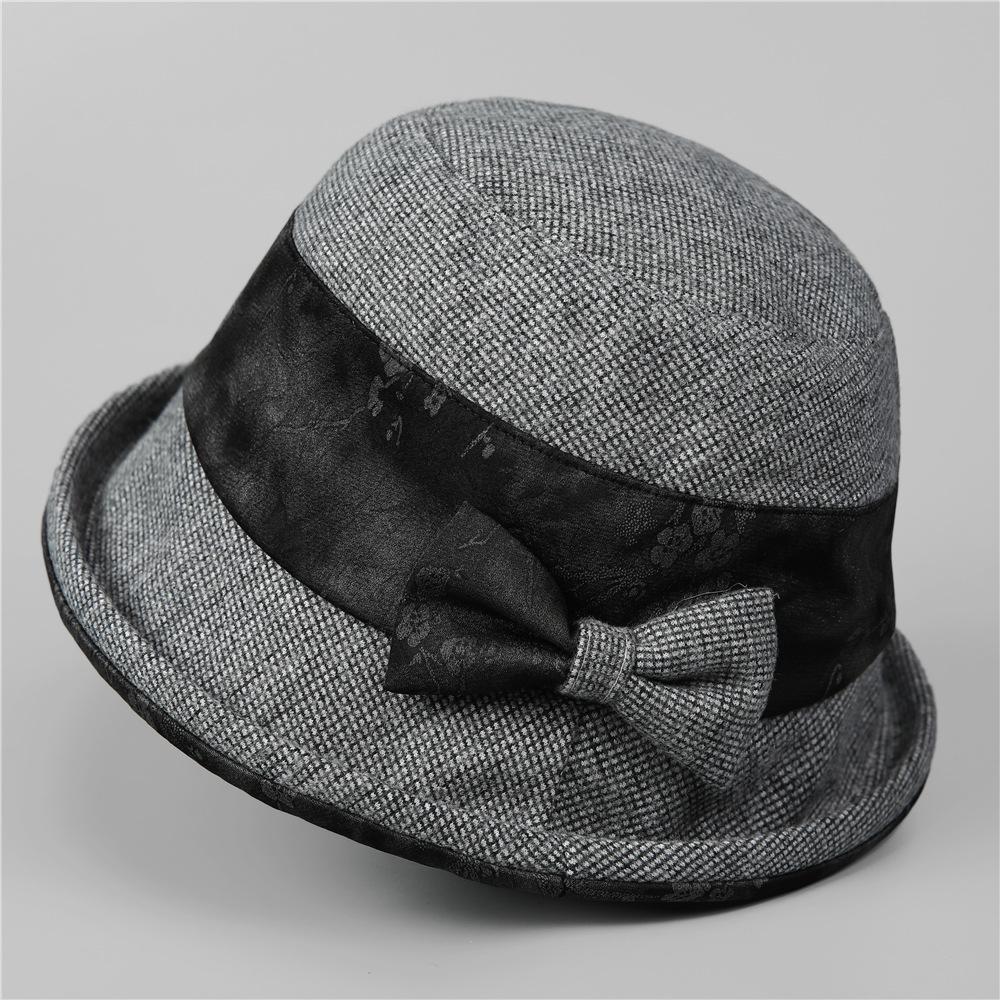 Middle-Aged Mother Hat Ladies Season Casual Warm Bucket Hat Grandma Old Man Foreign Air Basin Hat