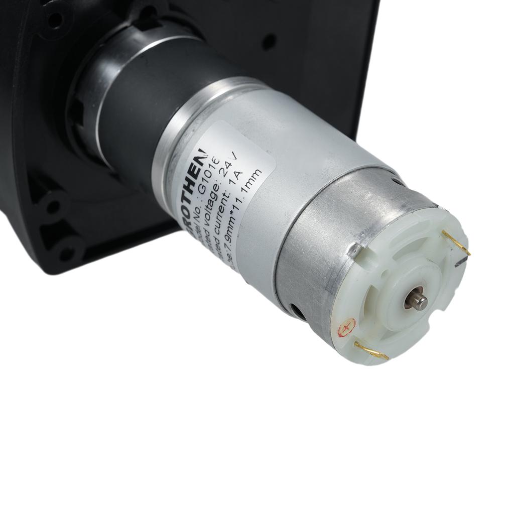 GROTHEN DC 24V Peristaltic Pump Large Flowrate Liquid Dosing Pump 1500ml Min 2 Rollers with Food Grade Transparent