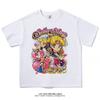 Sailor Moon T-shirt Men's and Women's Summer Cartoon Print Top Oversize T-shirt Loose Cotton Short Sleeves