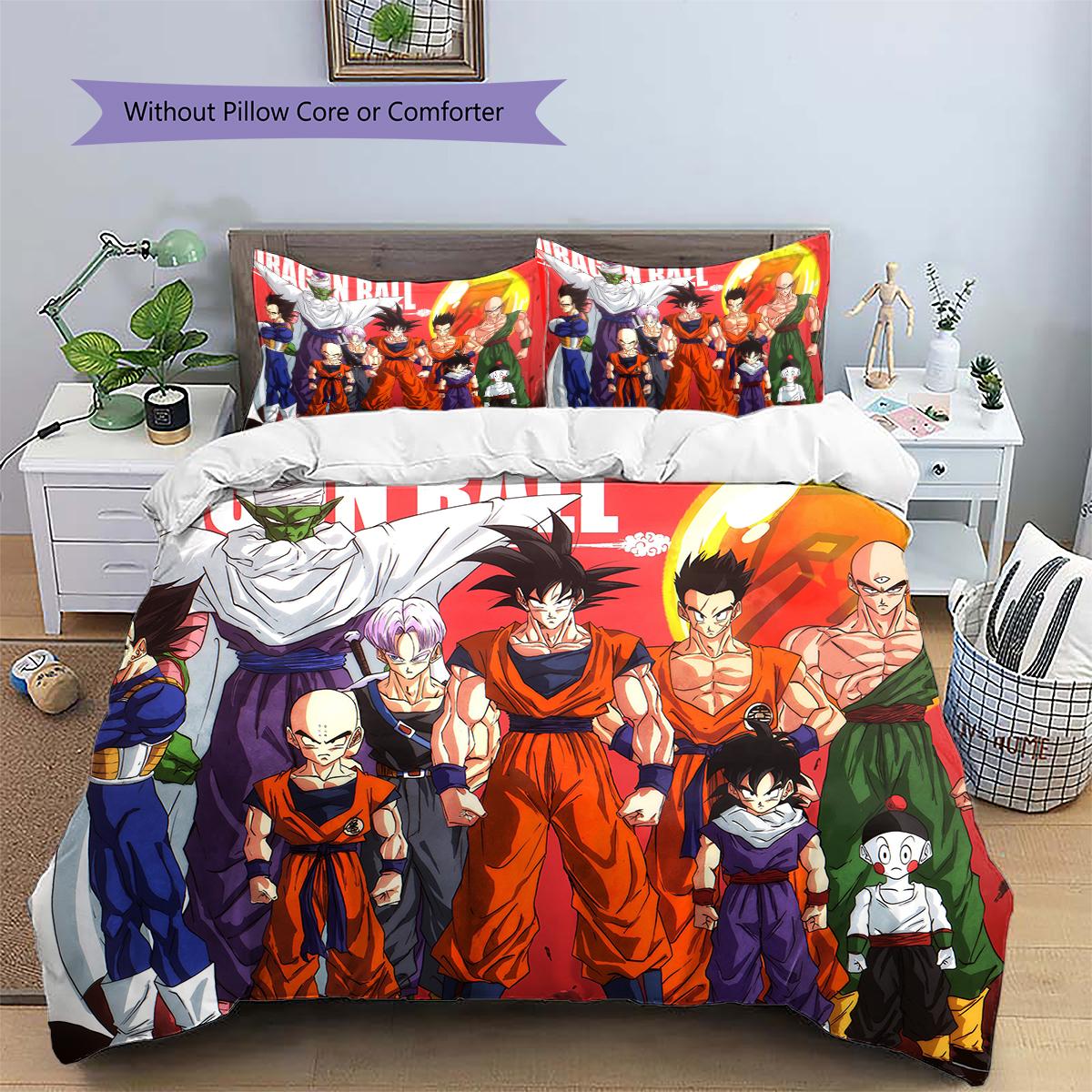 

Dragon Ball Character Bedding Set, Classic Anime Art Bedroom Decoration, Exclusive Collector Gift.chl 135x200cm