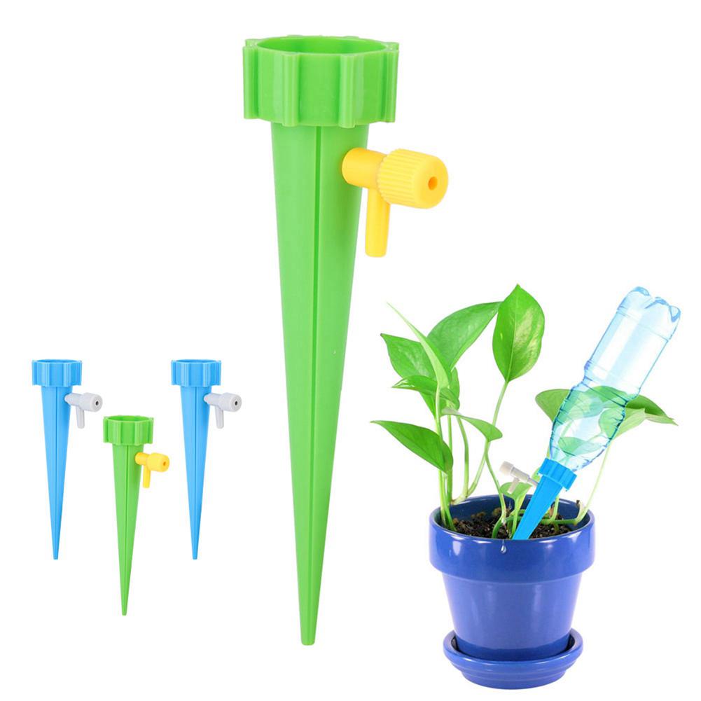 6PCS Garden Plant Self Watering Adjustable Stakes Automatic Spikes Irrigation System Tool