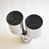 Dual Exhaust Tip 2.5 Inch Inlet To 3.5" Outlet 10" Length Exhaust Tailpipe Tip, 304 Stainless Steel Double Layer Staggered