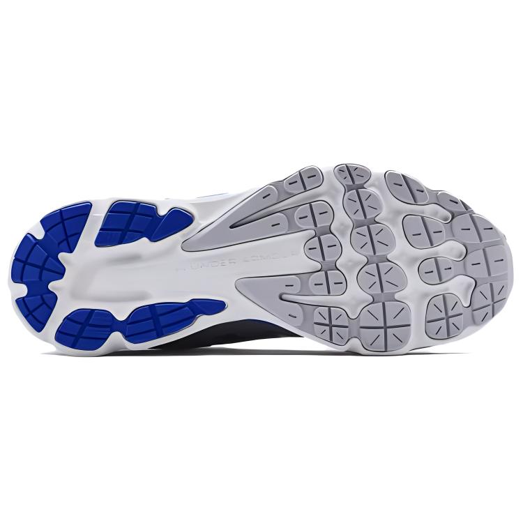 Under Armour Charged Gemini Comfortable Sports Fabric Synthetic Leather Low Top Training Running Shoes Men Sneaker Blue 3023276-102