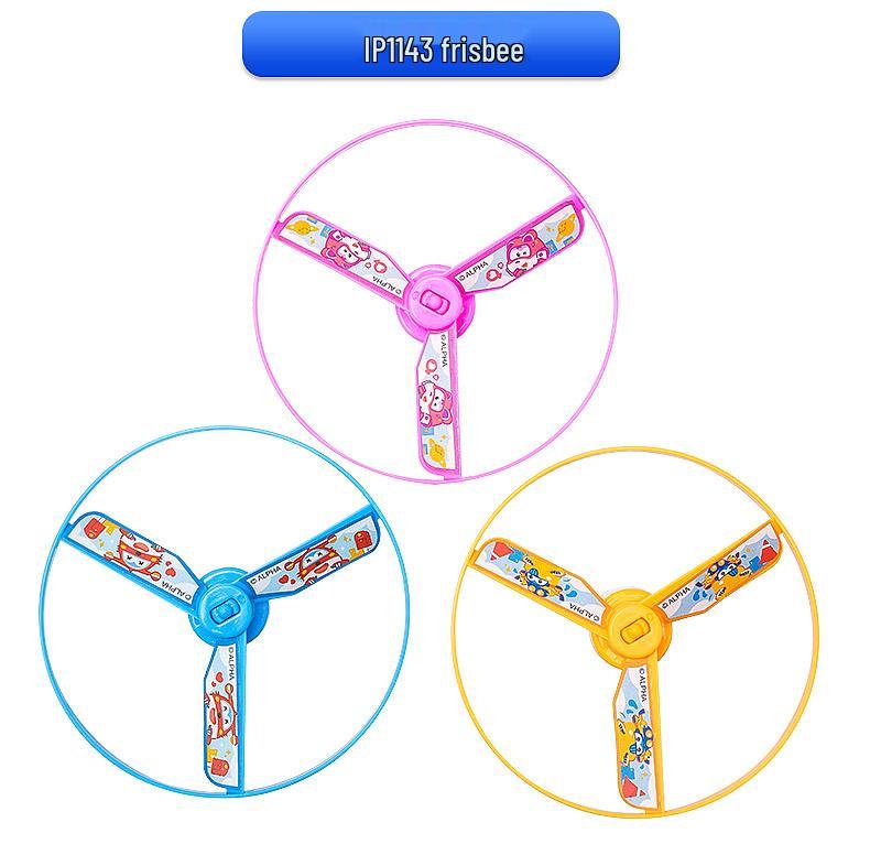 Luminous Bamboo Dragonfly Flashing Frisbee Gyro Toy for Kids