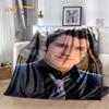 3D Josh Hutcherson Handsome Star Soft Flannel Blankets,Throw Blanket Comfortable Blanket for Picnic Beds Home Bedroom Cover Kids