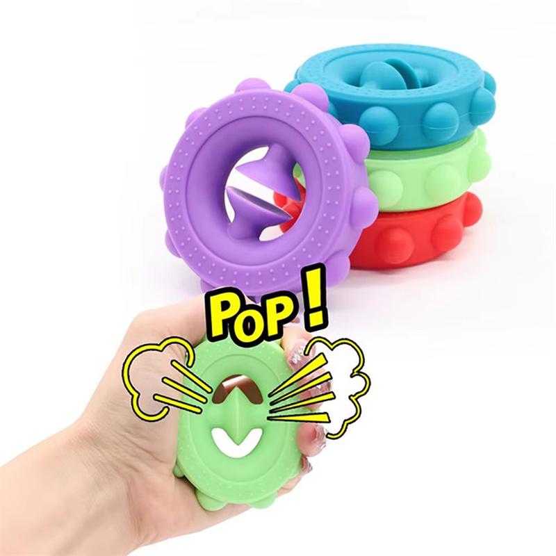 Toys Environmentally Friendly Silicone Grips Strength Devices Decompression Rehabilitation Training Grip Strength Circle