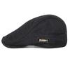 Korean Style Men Beret Hat British Style Forward Peaked Cap Adjustable Mesh Flat Cap  Summer