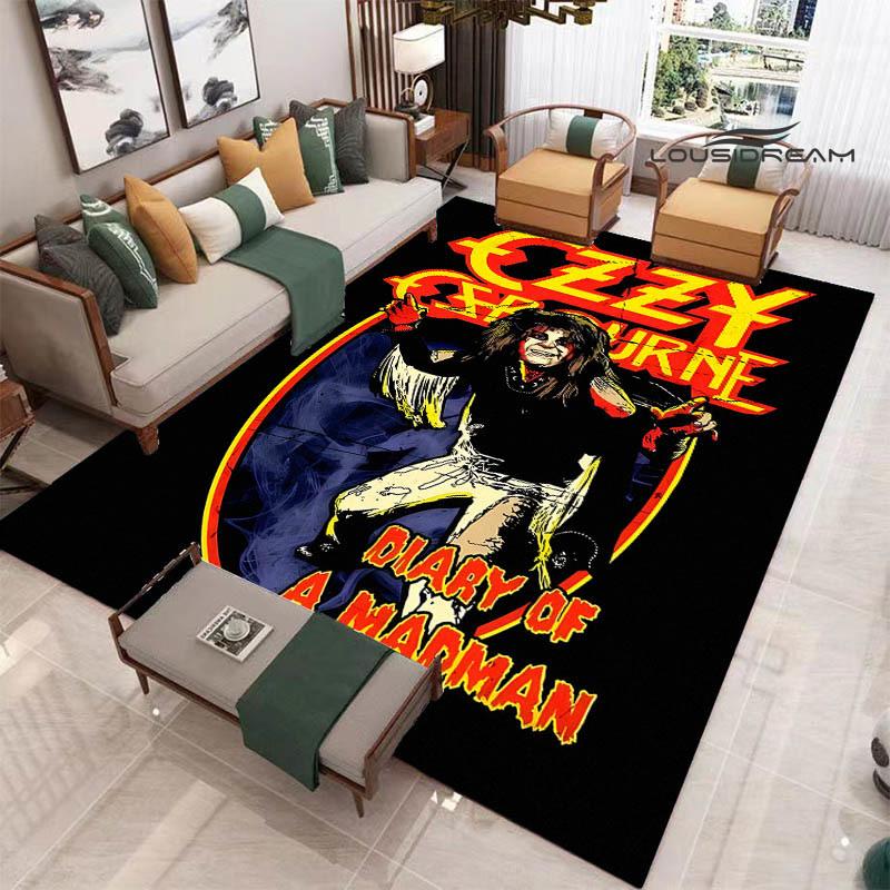 Ozzy osbourne printed carpet Living room bedroom non-slip carpets Yoga mat door mat Outdoor carpet kawaii rug birthday gift