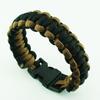 Braccialetti Bangle di Sopravvivenza in Paracord da Esterno Uomo Tono Argento Braccialetto da Polso con Corda Teschio Campeggio Escursionismo Braccialetto con Fibbia di Emergenza Gioielli