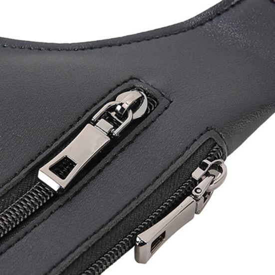 Anti-Theft Shoulder Bag Security Backpack Slim Crossbody Hidden Underarm Chest Pack with Adjustable Straps Compact Travel Organizer