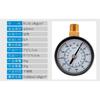 Barometer Water Pressure Gauge High Precision Air Conditioner Radial Axial Oil Vacuum Negative