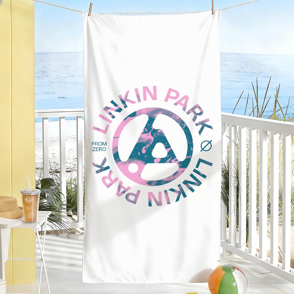 Rock Band -From Zero Towel Quick Dry Soft Yoga Swimming Fitness Mountain Climbing L-Linkin P-Park-Large Beach Towels