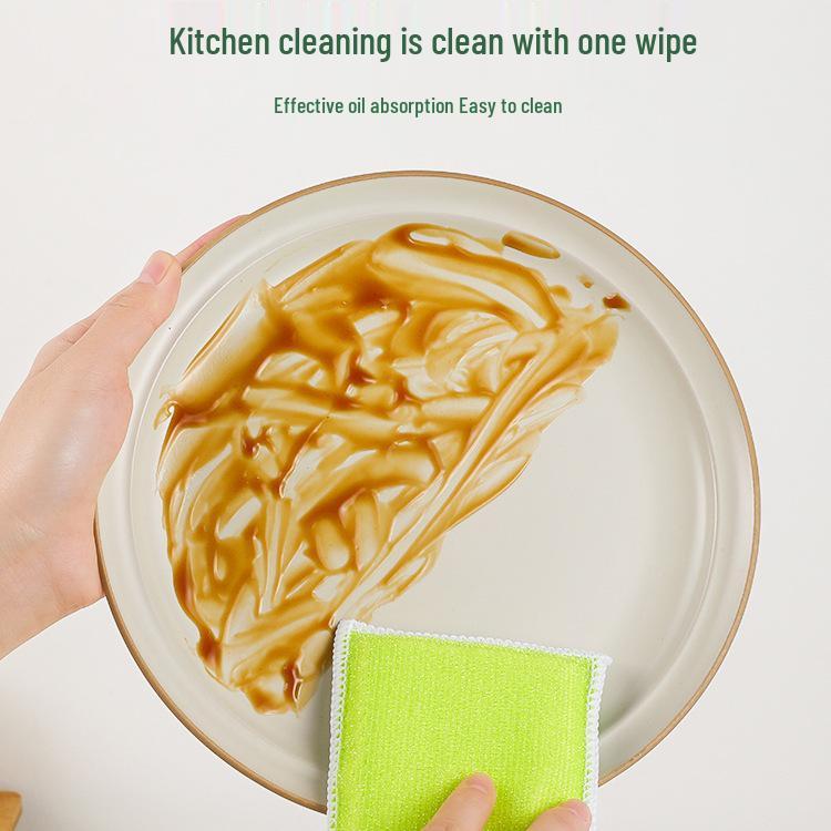 Bamboo Fiber Magic Eraser Kitchen Scrubber