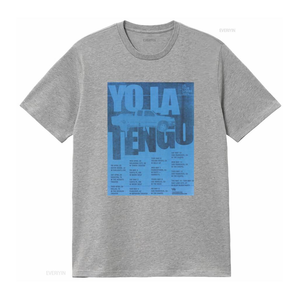 Yo La Tengo Band Spring US Tour 2025 T Shirt Full Size S 5XL Concert Dates Design vintage Washed Unisex Comfortable Versatile