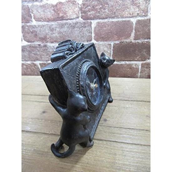 Toyo Sekisou Stolní hodiny s motivem zvířecí ozdoby, kočka 11085