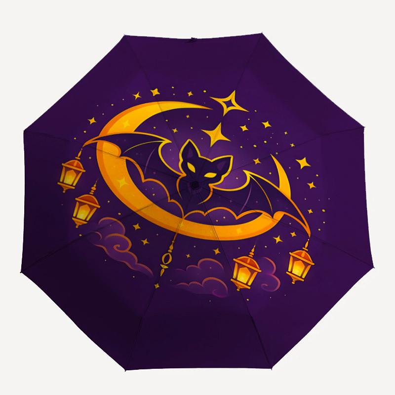 

1pc Moon Bat Automatic Open/Close Umbrella Compact Folding Umbrella, All-Season Portable Umbrella for Women/Men158
