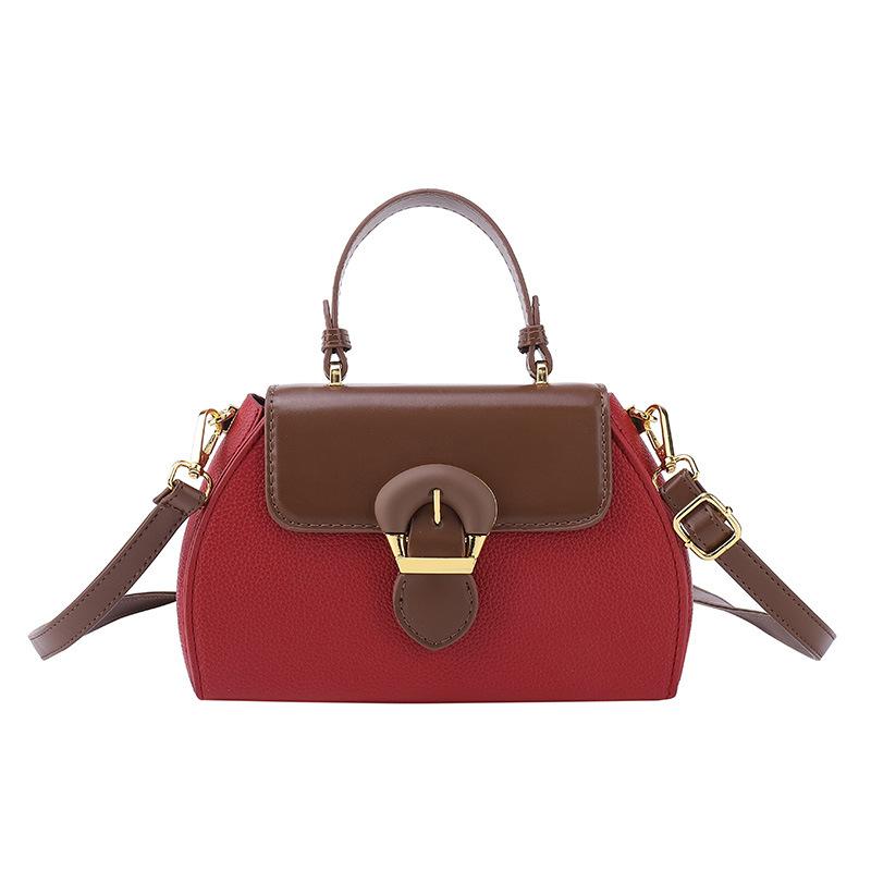 Main Bag Women's New Fashion Contrasting Color Handbag Niche Versatile Single Shoulder Oblique Span Women's Bag