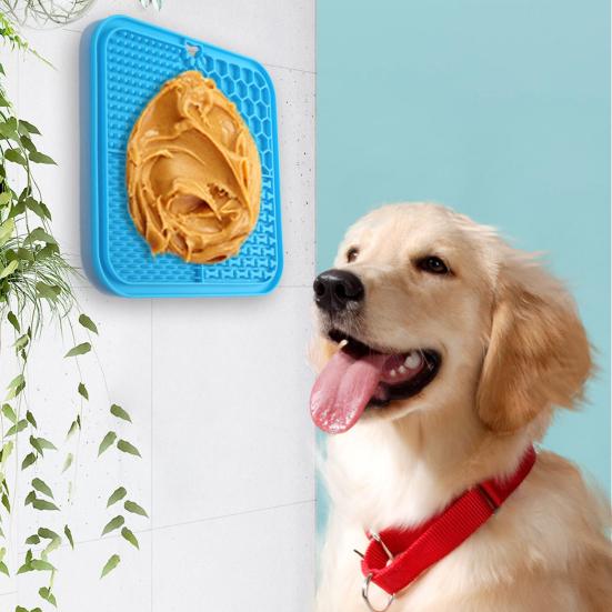 Dog Lick Mat with Suction Cup Interactive Pet Feeding Mat for Slow Feeding Anxiety Relief Pet Licking Pad for Large Small Dogs Cats