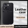 For POCO M7 Pro leather texture, built-in magnetic TPU soft anti-drop anti-fingerprint phone case