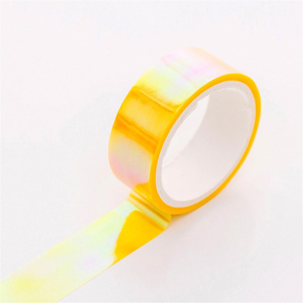 Waterproof Holographic Gradient Adhesive Tape Durable Decorative Craft Tape Suitable for Various Surfaces and Applications