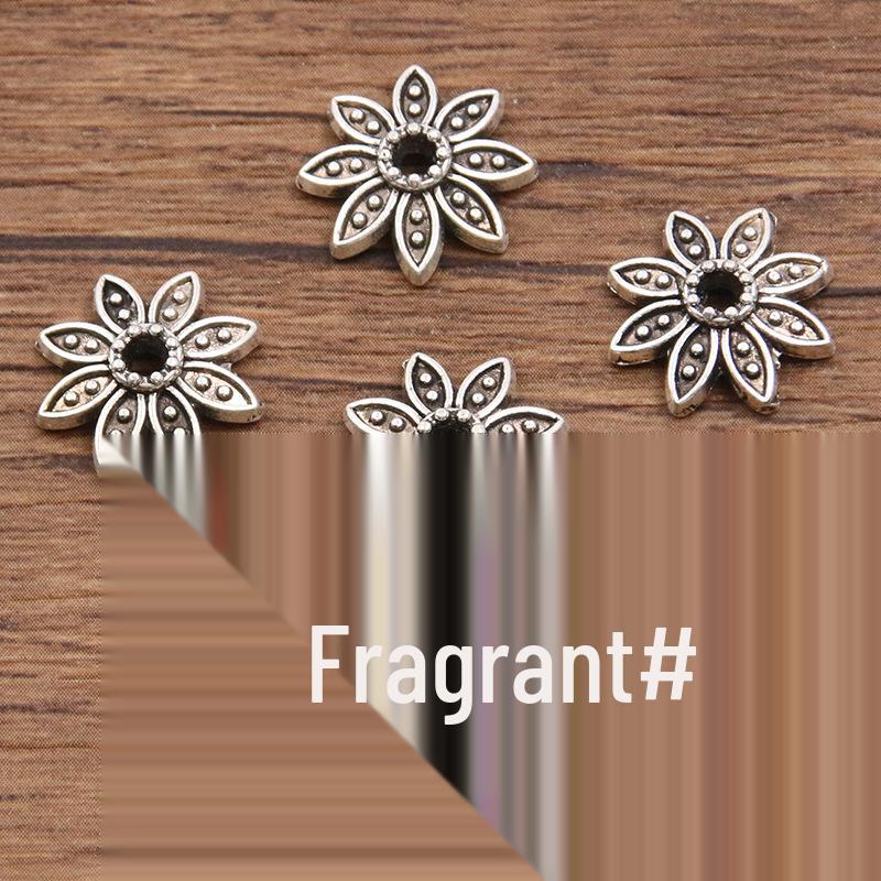 Antique Silver Flower Spacer Beads: Multi-Style, Hollow Design for DIY Bracelets & Necklaces