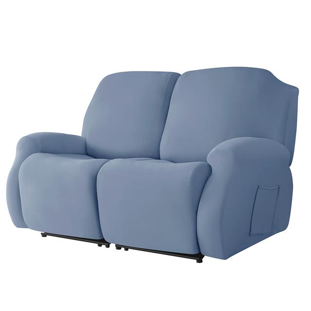 1 /2 /3 /4 Seat Recliner Sofa Cover Stretch Reclining Sofa Cover For Living Room Soft Solid Color Armchair Covers Washable 4 Pieces