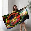 Dinosaur Cartoon Jurassic Park Microfiber Printed Beach Towel Mountain Climbing Yoga Beach Swimming Running Absorbent Soft Towel