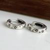 Xiaomi 925 Sterling Silver Vintage Square Earrings For Women Trendy Black Star Earring Jewelry Prevent Allergy Party Accessories Gift