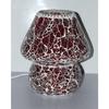 Mushroom Shaped Mosaic Glass Lamp for Home/Office/Festival Decoration (Bulb Not Included)  (23 cm)