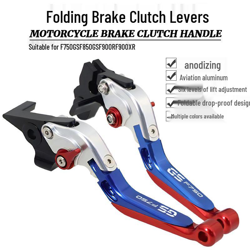 

Telescopic Folding Brake Clutch Levers for F750GS, F850GS, F900R, F900XR titanium titanium blue