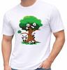 Panda T Shirt Cute Cartoon Animal Tree Graphic Playful Panda Design Tee
